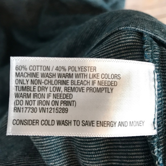 Merona Short Sleeve Jade Green Cotton Shirt Small - Picture 5 of 5